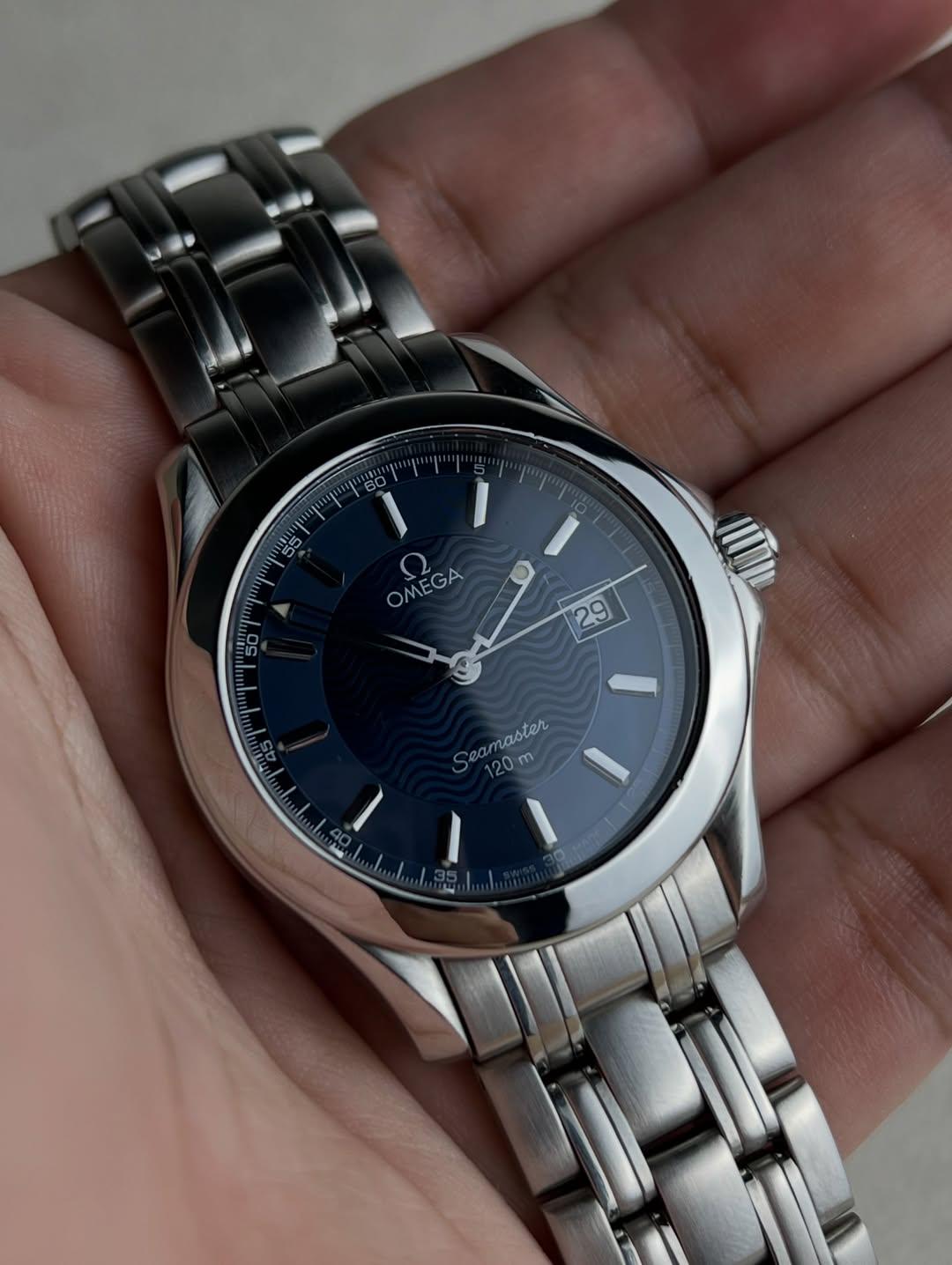 オメガ シーマスター 120 ブルー – 36 mm クォーツ、90年代のアイコン