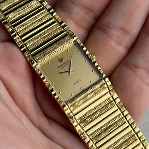 Raymond Weil “bamboo” – Ref. 9059 | 18K Gold Electroplated | 1980s