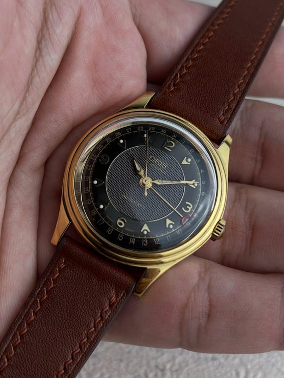 Oris Pointer Date Black & Gold Dial Automatic Vin… - image 7