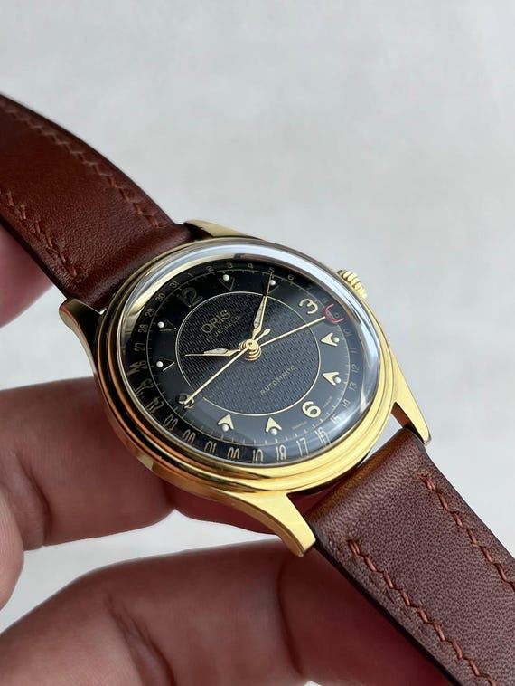 Oris Pointer Date Black & Gold Dial Automatic Vin… - image 6