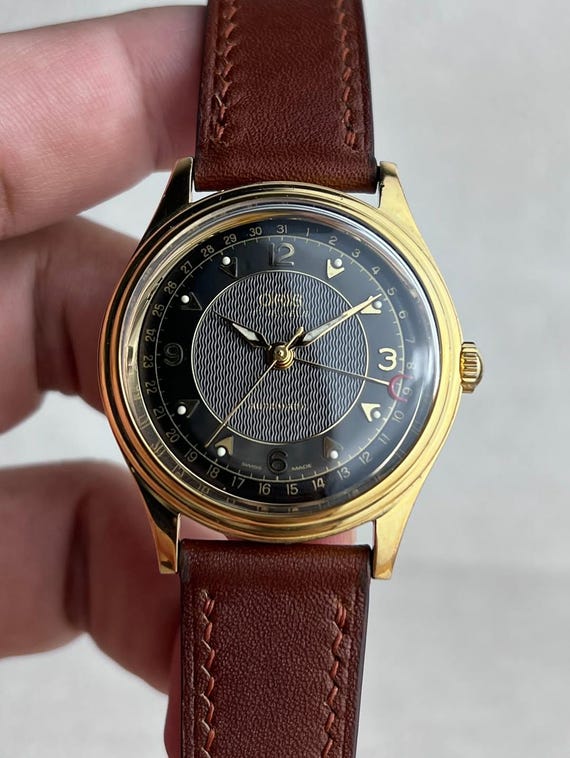 Oris Pointer Date Black & Gold Dial Automatic Vin… - image 2