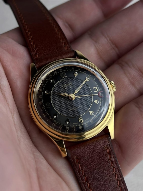Oris Pointer Date Black & Gold Dial Automatic Vin… - image 1