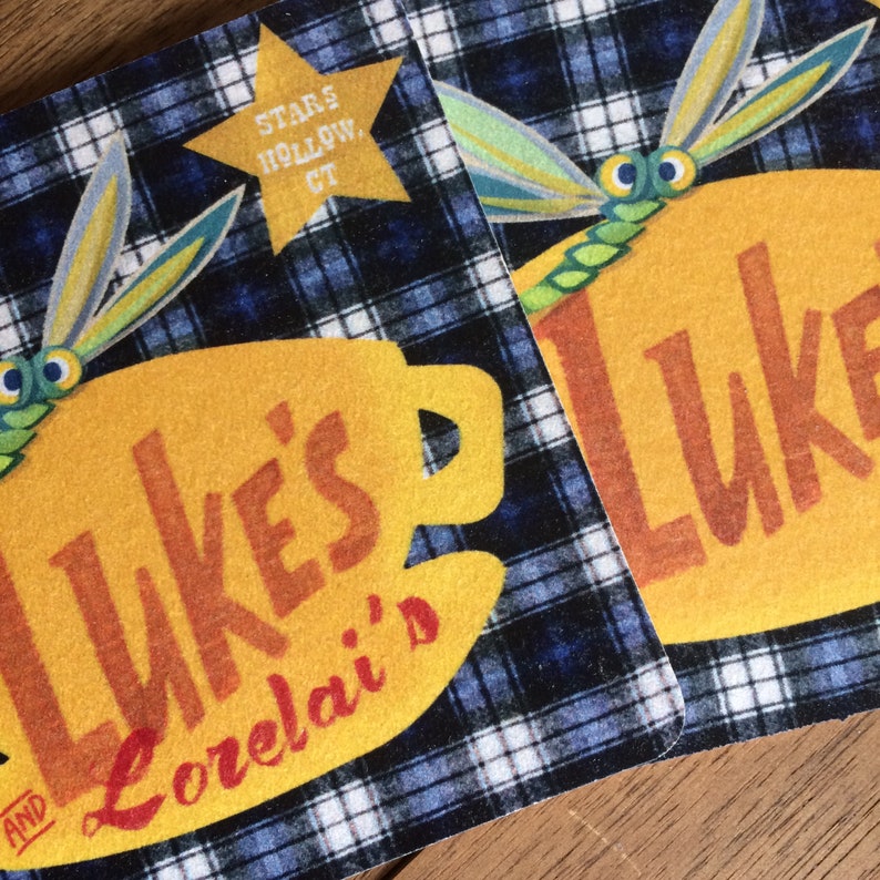 LUKE'S DINER Souvenir Drink Coaster Beermat Original Design by Lisa Was Here, The Coaster Gal image 5