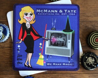 McMANN AND TATE ADVERTISING - Souvenir Drink Coaster Beermat - Design by Lisa Was Here, The Coaster Gal