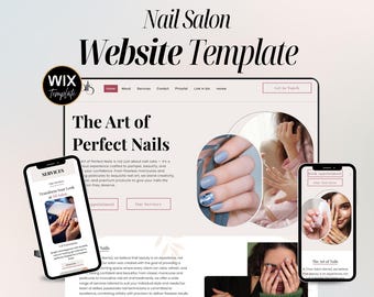 Nail Salon Studio Wix Website Template