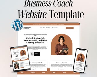 Business Coach Website Template – Leadership & Motivation Coaching WordPress Divi Theme – Easy Setup