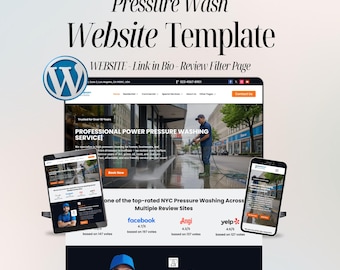 Pressure Washing Divi Website Template – Power Wash WordPress Theme – Easy Setup