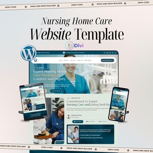 Nursing Home Care Website Template – Caregiver WordPress Divi Theme – Easy To Setup