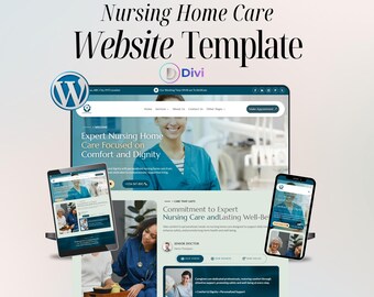 Nursing Home Care Website Template – Caregiver WordPress Divi Theme – Easy To Setup