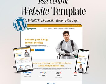 Pest Control Website Template – Exterminators WordPress Divi Theme – Easy To Setup
