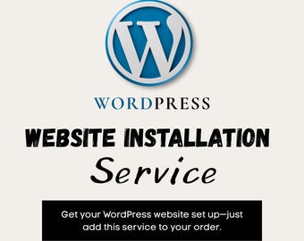 Servizio di installazione di siti Web WordPress
