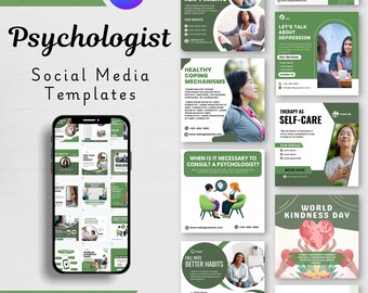 Therapy Social Media Templates Instagram Post Therapist Mental Health ...