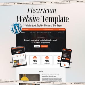 Website-Vorlage für Elektriker – WordPress-Divi-Theme für Elektriker – Einfache Einrichtung