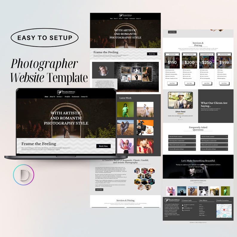 Photographer Website Template – Photo Studio WordPress Divi Theme – Easy Setup image 6