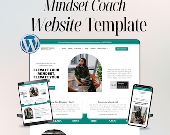 Mindset Coach Website Template – Leadership & Motivation Coaching WordPress Divi Theme – Easy Setup