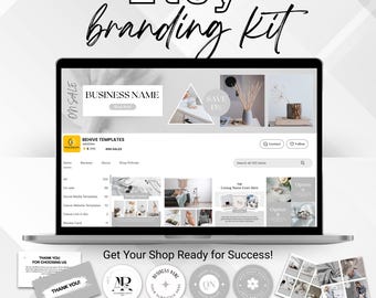 Etsy Shop Branding Kit – Boho Branding Canva Template