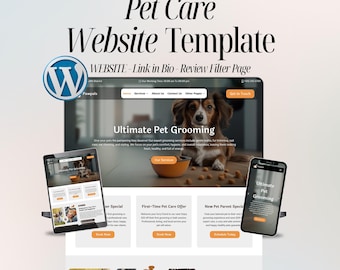 Pet Care Website Template – Dog Walker WordPress Divi Theme – Easy Setup