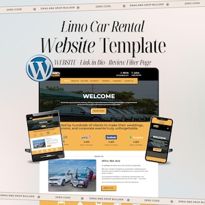 Websitesjabloon limousine-autoverhuur – luxe limousine WordPress Divi-thema – eenvoudig in te stellen