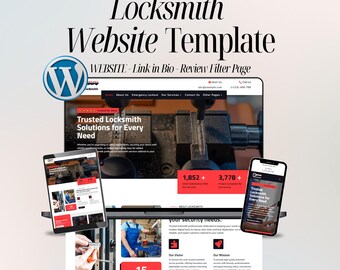 Locksmith Website Template – Auto lock Smith WordPress Divi Theme – Easy Setup