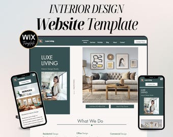 Interior Designer Rental Wix Website Template – Home Decor Services