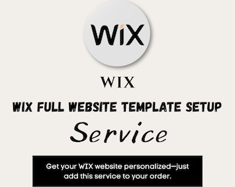 Servizio di configurazione completa del modello di sito web WIX