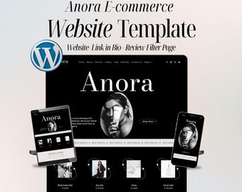 Luxury Skincare & Beauty E-commerce Website Template – Personal Branding Shop WordPress Divi Theme – Easy Setup