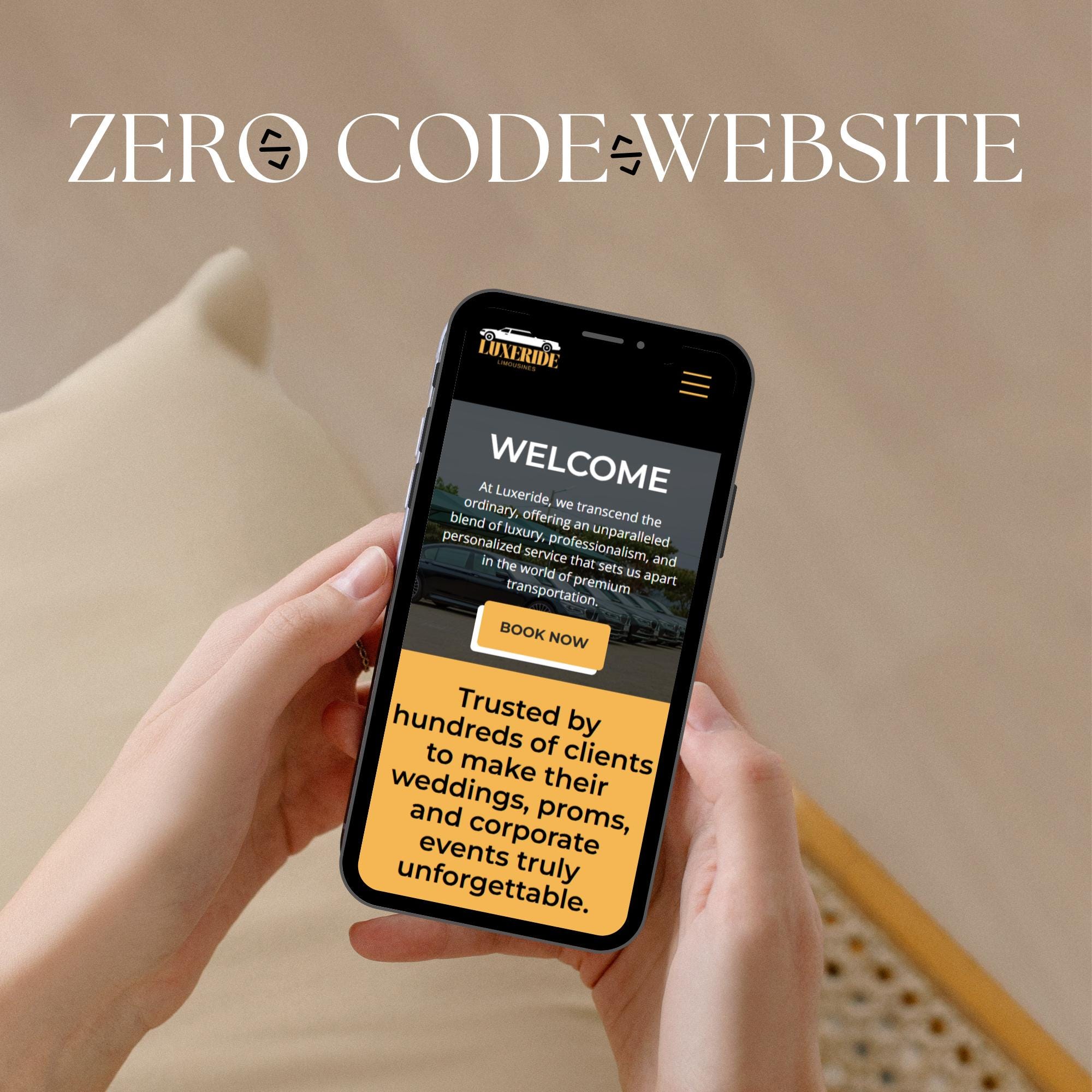 Limousine Car Rental Wix Studio Website Template – Luxury Limo Services ...