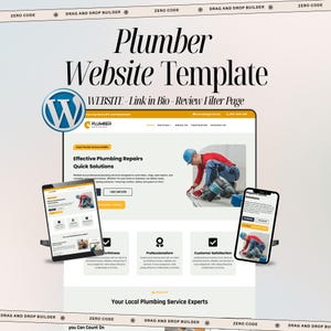 配管工向けウェブサイトテンプレート – 配管工向けWordPress Diviテーマ – 簡単セットアップ