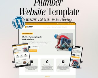 Plumber Website Template – Plumbing WordPress Divi Theme – Easy To Setup