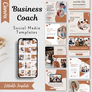 Business Coach Instagram Templates | Business Coaching Social Media Templates | Business Coach Social Story | Business Coach Social Media