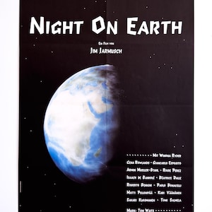 Night on Earth (1991) – Original German A1 Film Poster | Jim Jarmusch | 84 × 59 cm | Plakat