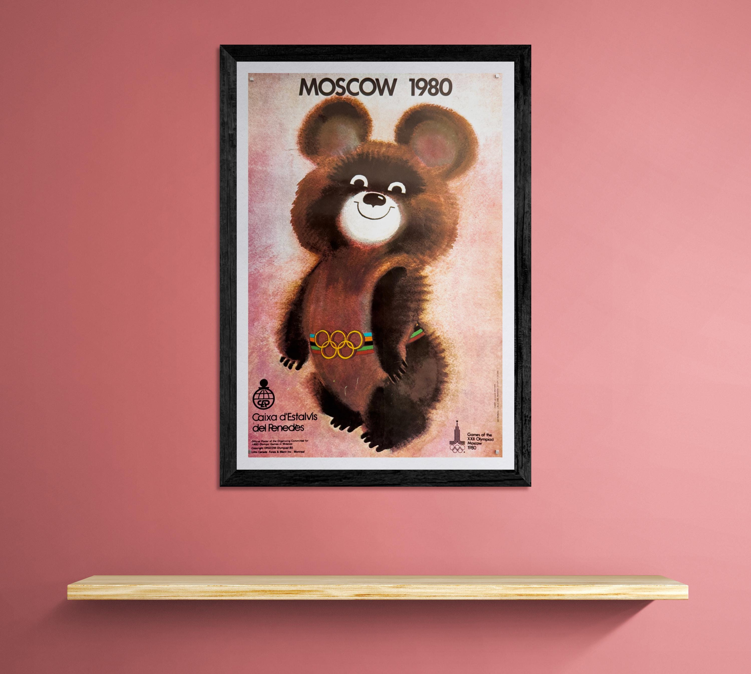 Misha Bear (moscow Olympics Mascot) – 1980 – Original Poster by