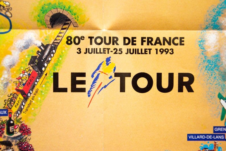 Affiches Vintage Tour De France A3 Colnago Mapei Gios 1950/60 - Lot