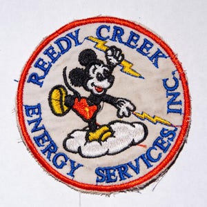 REEDY CREEK Energy Services INC. / Originalt vintage-märke från Vietnamkriget / 9 cm
