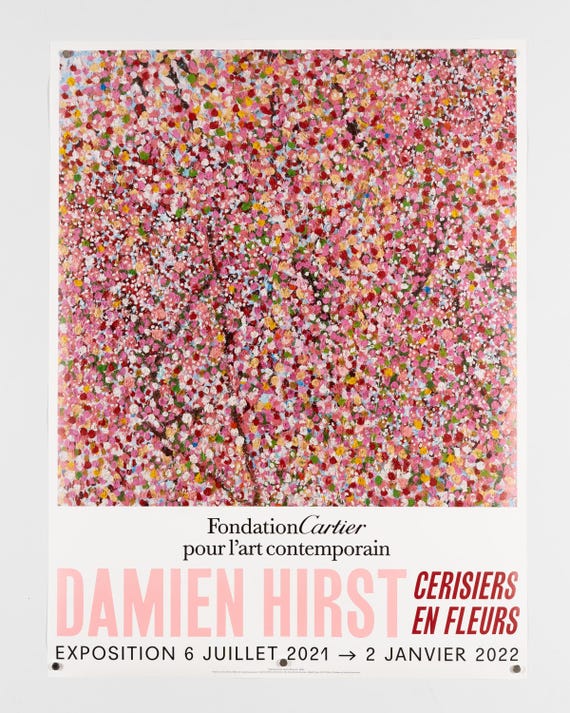 Cerisiers En Fleurs – Original Exhibition Poster by Damien Hirst
