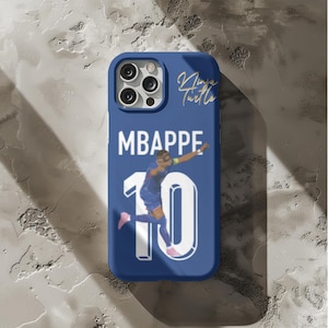 Football Phone Case Mbappe Phone Case France PSG iPhone Case Soccer Phone Case Ligue 1 UCL 2025 Sports Phone Case for iPhone 16 15 14 13 12