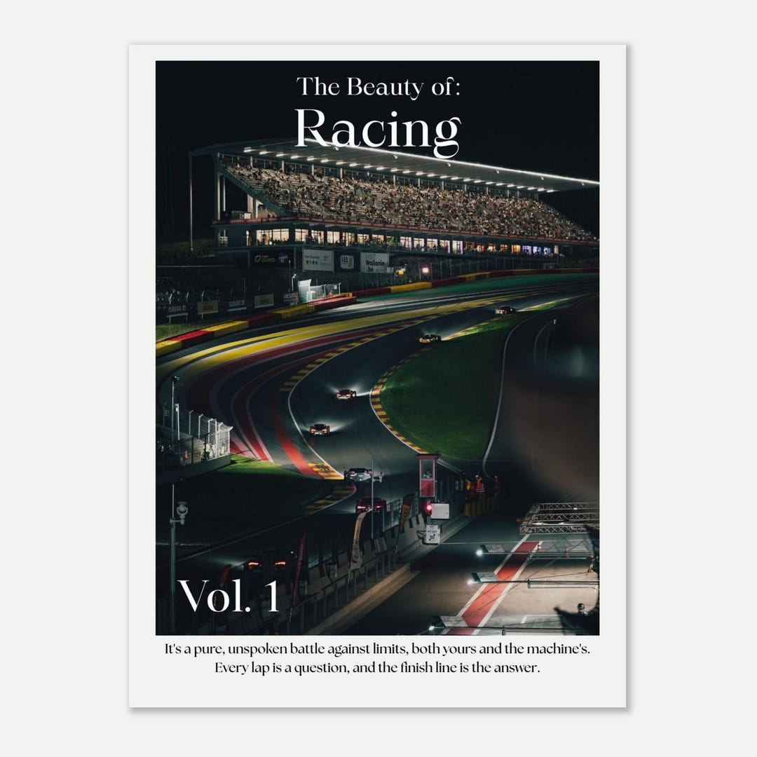 Gt Racing Poster GT Racing Poster Car Racing Poster Motorsports Fan Gifts Man Cave Wall ...