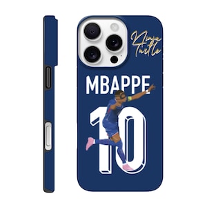 Football iPhone Case Kylian Mbappe Soccer Phone Cover Gift for Football Fan - Impact Protection