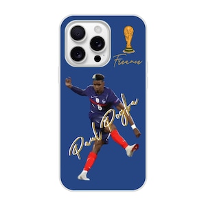 Football Phone Case Man United Paul Pogba Juventus France Soccer Phone Case World Cup Football Sports Phone Case For Iphone 16 15 14 13 12