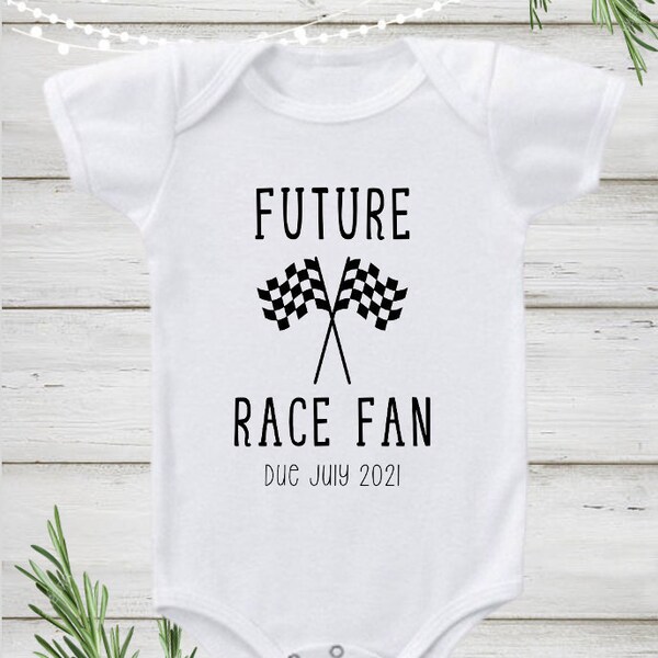 Racing Pregnancy Announcement Etsy