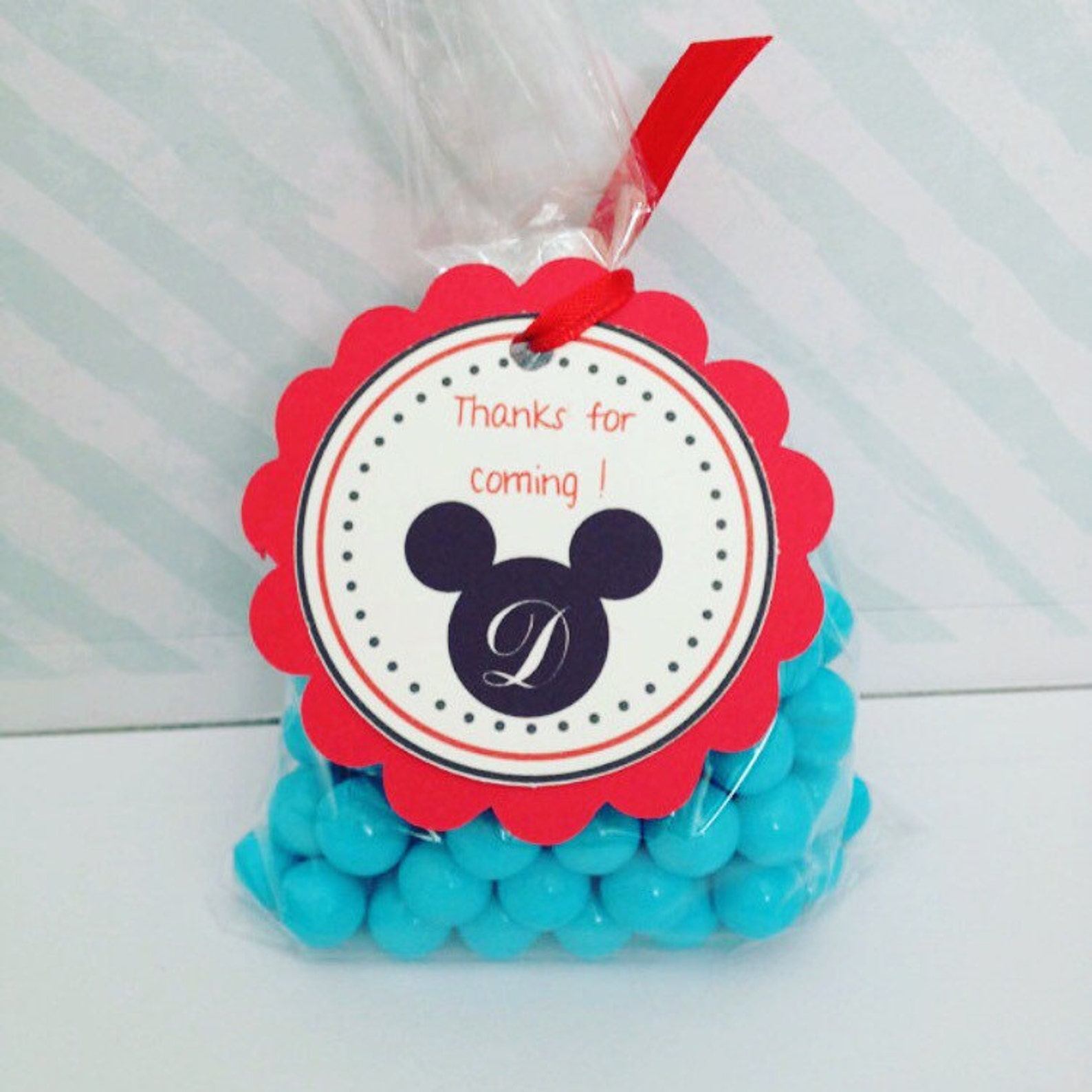 NEW Mickey Mouse Party Favor Tags Set of 12 | Etsy