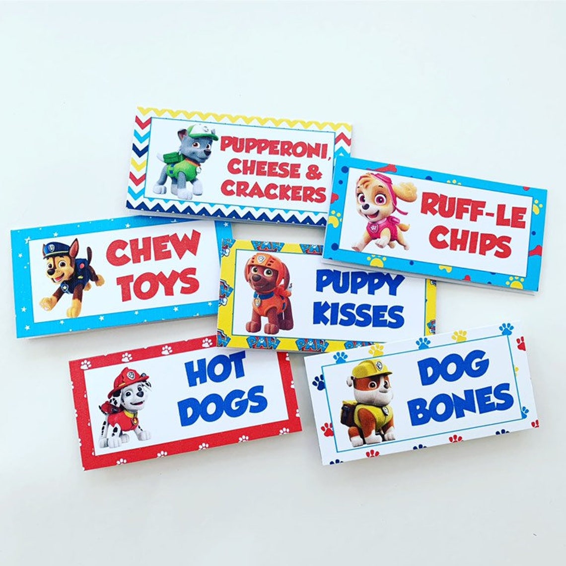 Customized Paw Patrol Food Labels Paw By Veronicavaselinarts 5BF