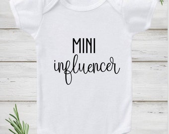 Mini Influencer Onesie, Mini Influencer Bodysuit, Mini Blogger, Future Influencer, Fashionista, Fashionable Baby