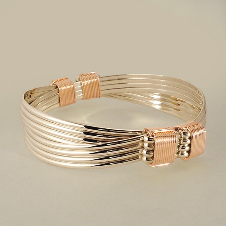 Elephant hair bracelet made with Solid Sterling Silver Rose Etsy