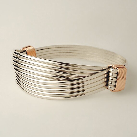 Elephant Hair Bracelet Made With Sterling Silver And Gold Etsy