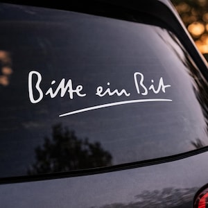 Bitte ein Bit Aufkleber Set (4 Pieces) – Lustiger IT Nerd Sticker – Programmer Humor – Laptop Sticker Informatik Geschenk Geek