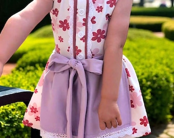 Lausmadl Children&#39;s Dirndl Pattern Sizes 62-128 | Jersey | PDF Sewing Instructions Digital Download