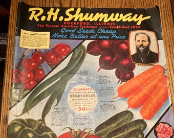 Original 1940 R. H. Shumway Seeds Catalog, Rockford Illinois, 96 Pages, Illustrated, Complete