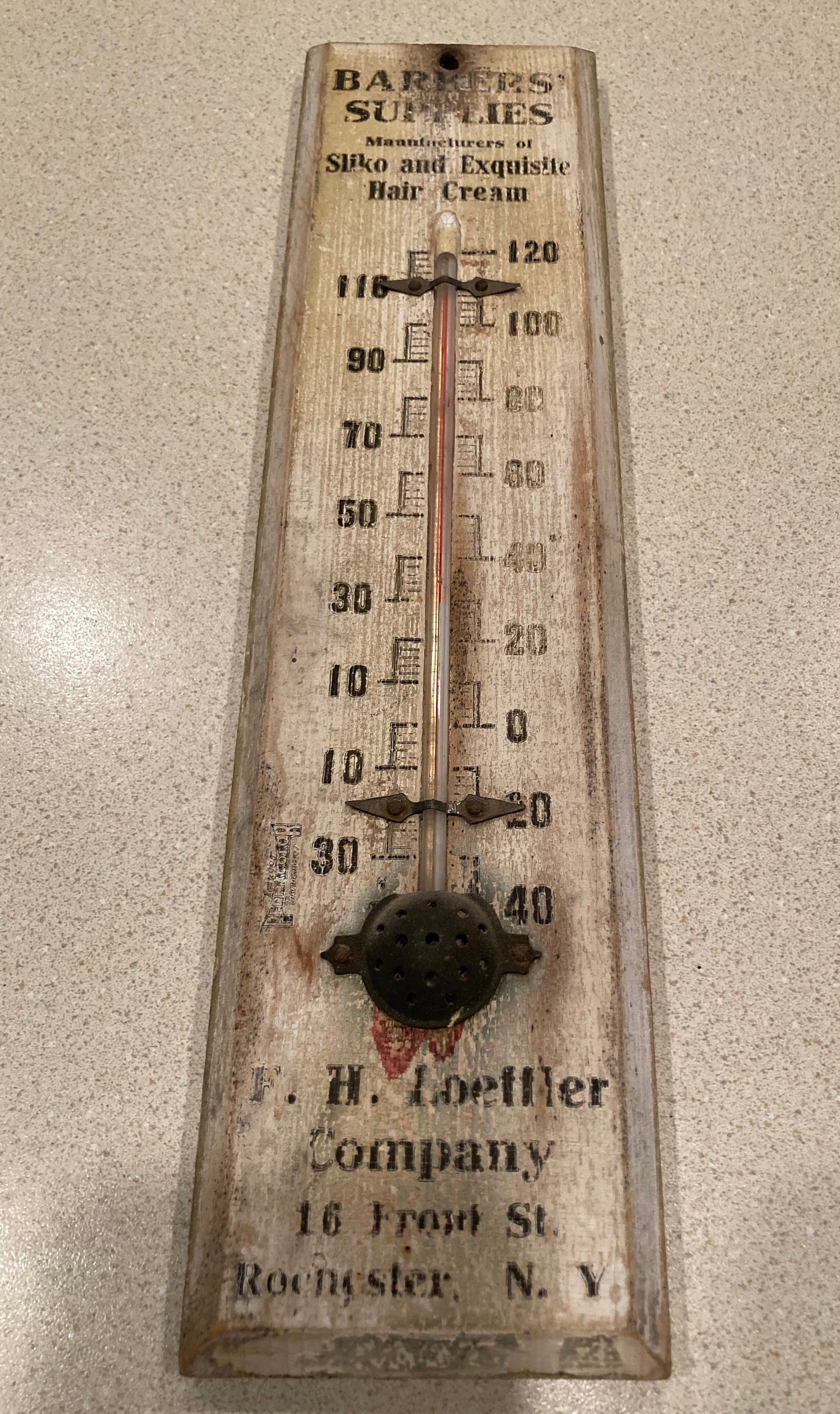 St. Lawrence Milk Thermometer • Antique Advertising