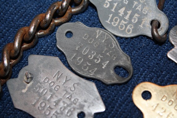 Vintage dog tags cheap